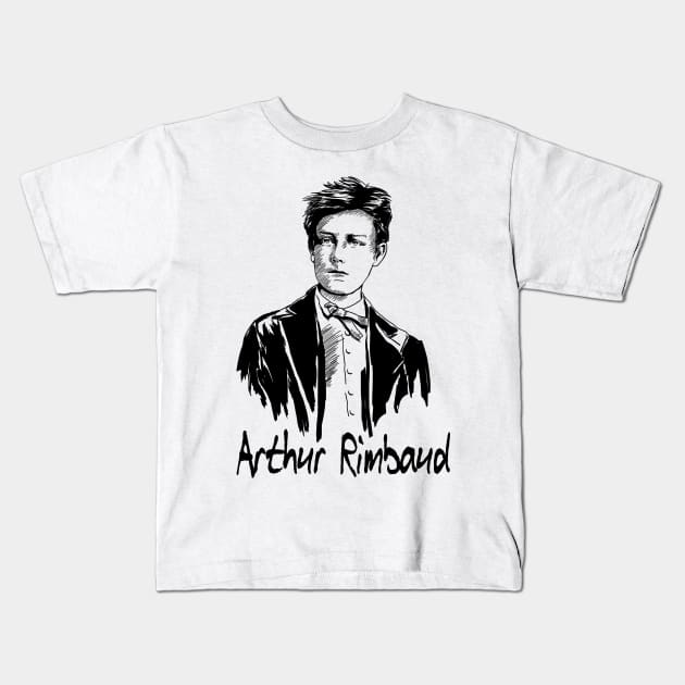 Rimbaud Kids T-Shirt by HelenaCooper